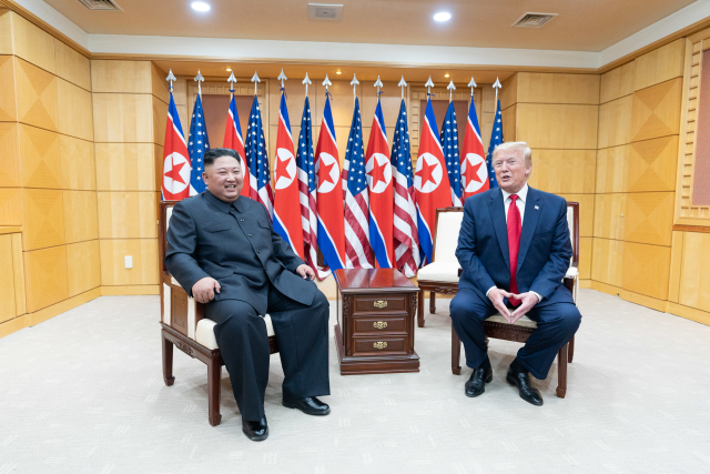 Kim Čong-un a Donald Trump.