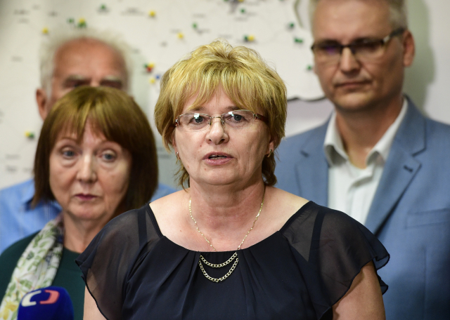 Předsedkyně Odborového svazu zdravotnictví a sociální péče ČR Dagmar Žitníková.