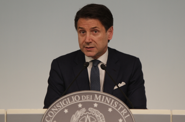 Italský premiér Giuseppe Conte.