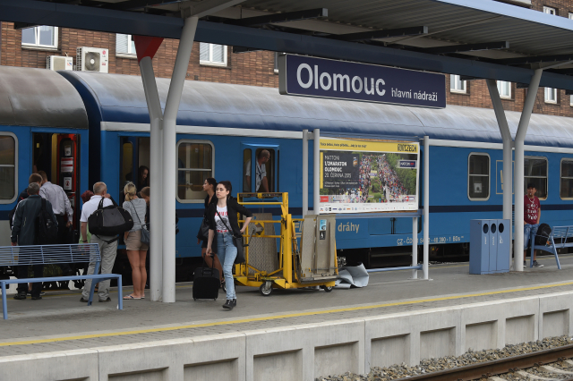 Hlavní nádraží v Olomouci.