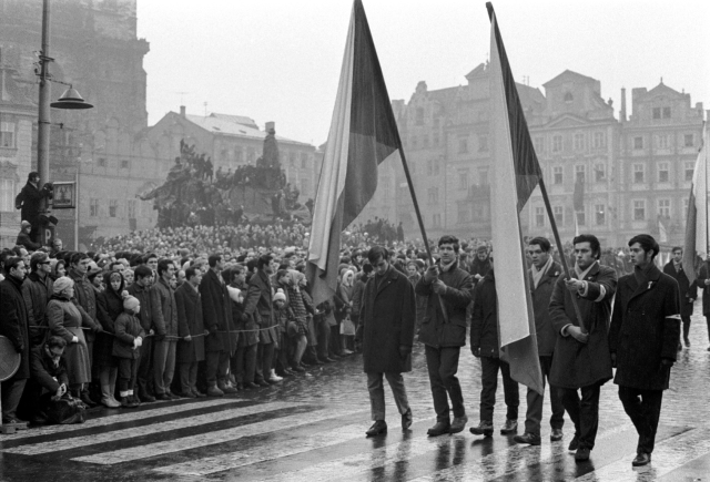 Protesty v Praze. 