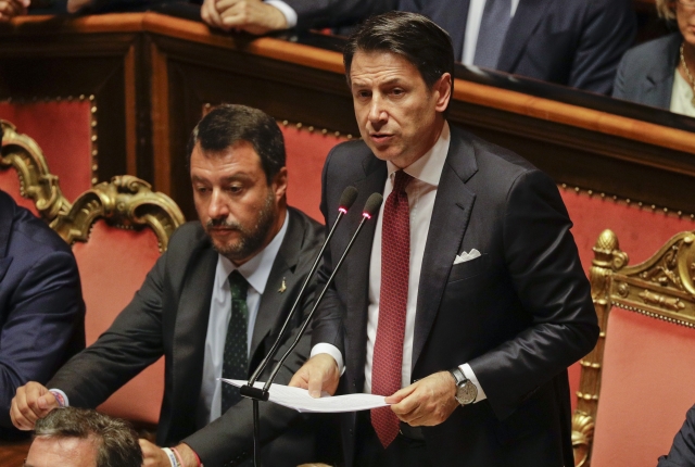 Italský premiér Giuseppe Conte.