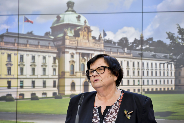 Ministryně spravedlnosti Marie Benešová (za ANO).