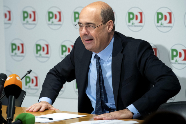Lídr italské Demokratické strany (PD) Nicola Zingaretti.