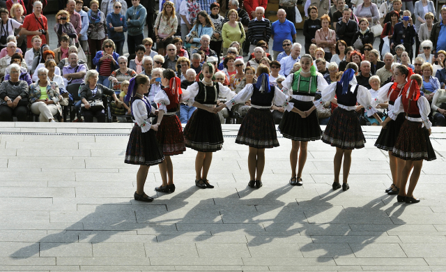 Minulý ročník folklorního festivalu.