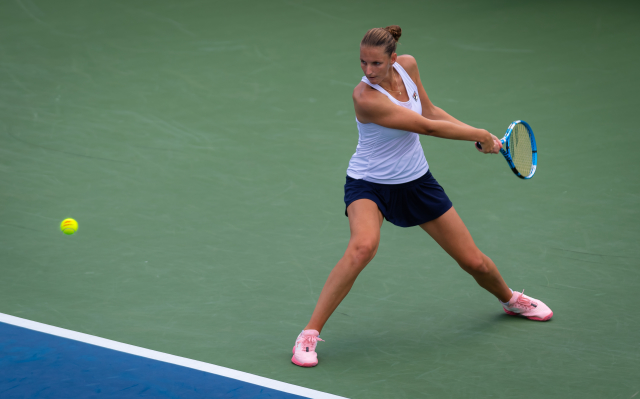Karolína Plíšková na turnaji v Cincinnati.
