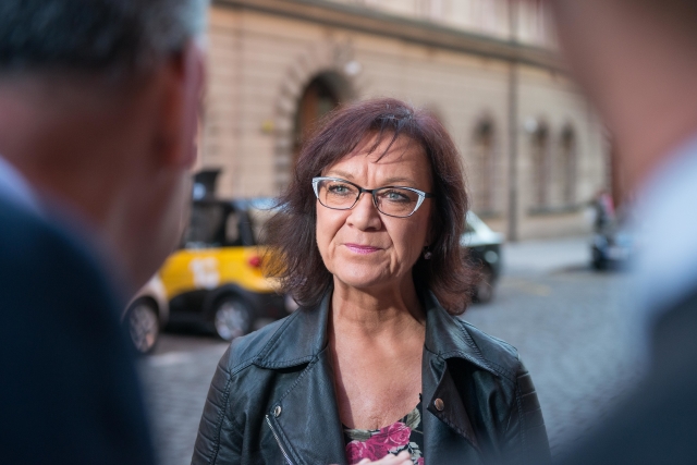Bývalá komunistická poslankyně a zastupitelka Prahy Marta Semelová.