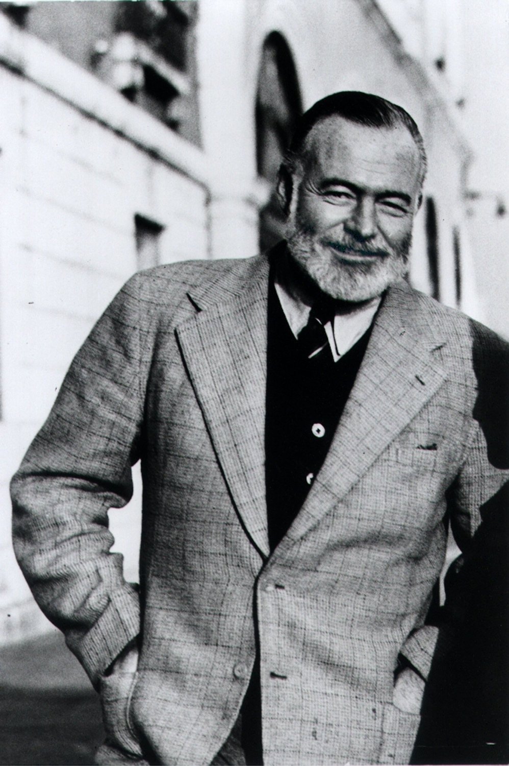 Americký spisovatel Ernest Hemingway.