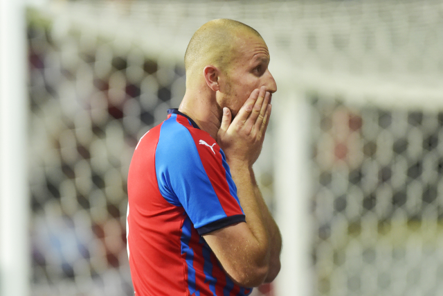 Útočník Viktorie Plzeň Michael Krmenčík.