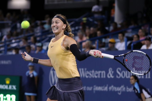Petra Kvitová na turnaj v Cincinnati.