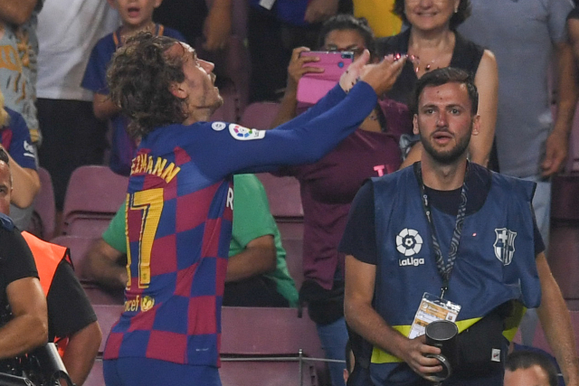 Griezmannova oslava a la LeBron James.