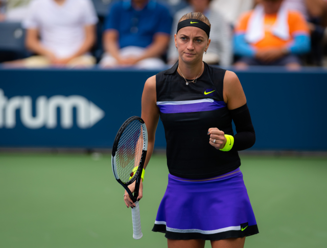 Petra Kvitová během prvního kola US Open.