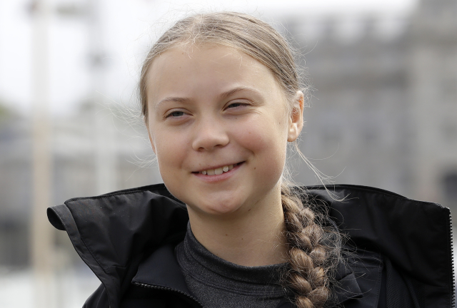 Šestnáctiletá aktivistka Greta Thunbergová.