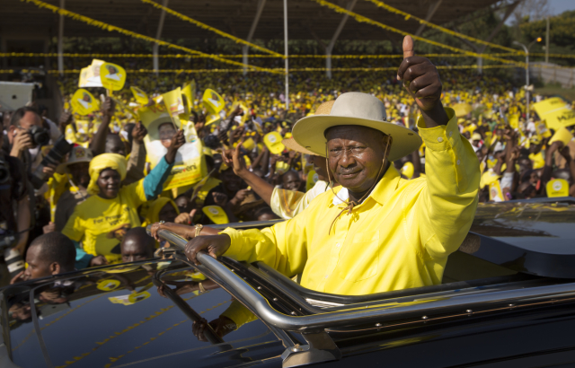 Prezident Ugandy Yoweri Museveni.