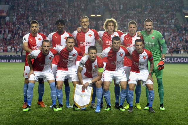 Fotbalisté Slavie Praha.