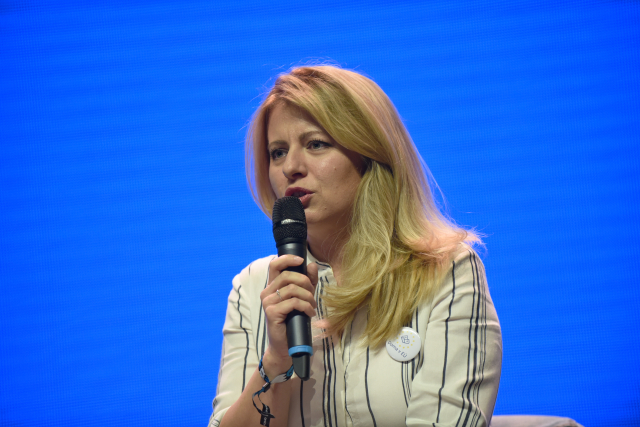 Slovenská prezidentka Zuzana Čaputová. 