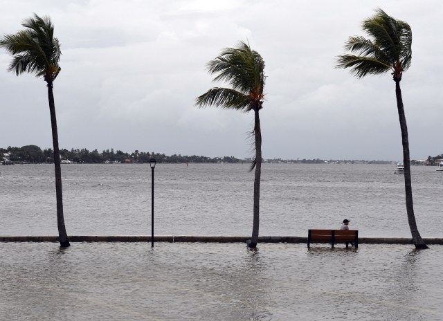 Florida před příchodem hurikánu.