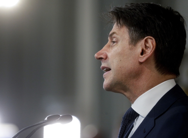 Italský premiér Giuseppe Conte.