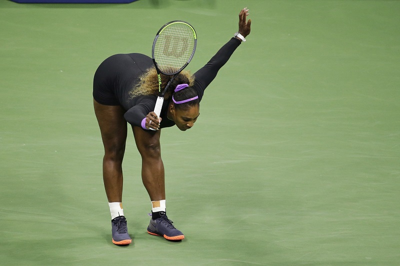 Serena Williamsová před domácím publikem na US Open. 