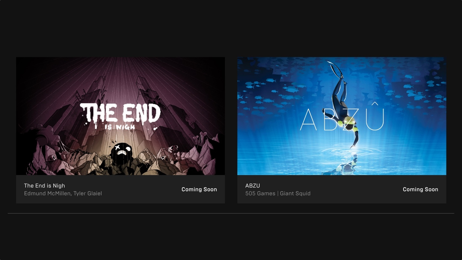 Obchod Epic Games Store nabízí zdarma další dvě povedené hry