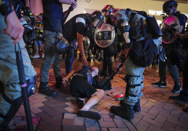 Moment z demonstrací.