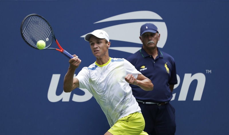 Vítěz juniorky US Open Jonáš Forejtek.