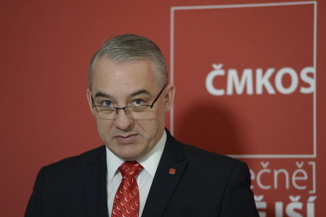 Předseda Českomoravské konfederace odborových svazů Josef Středula.