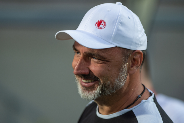 Trenér Slavie Jindřich Trpišovský.