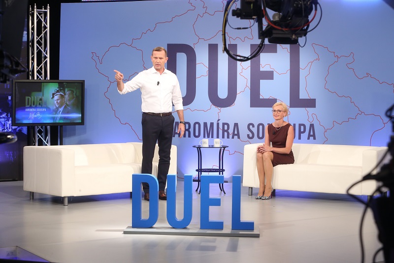 Duel Jaromíra Soukupa s Kateřinou Konečnou. 