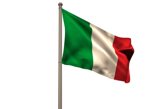 Italská vlajka.