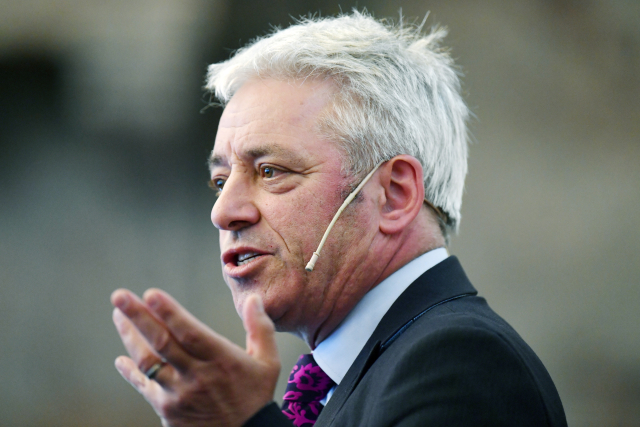 Šéf britské sněmovny John Bercow.