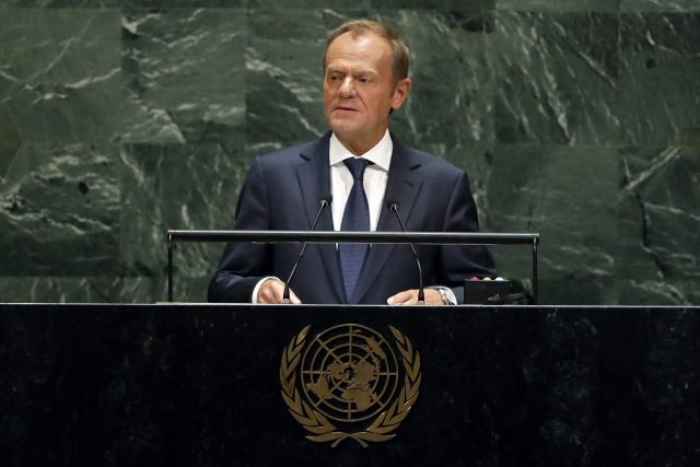 Předseda Evropské rady Donald Tusk.