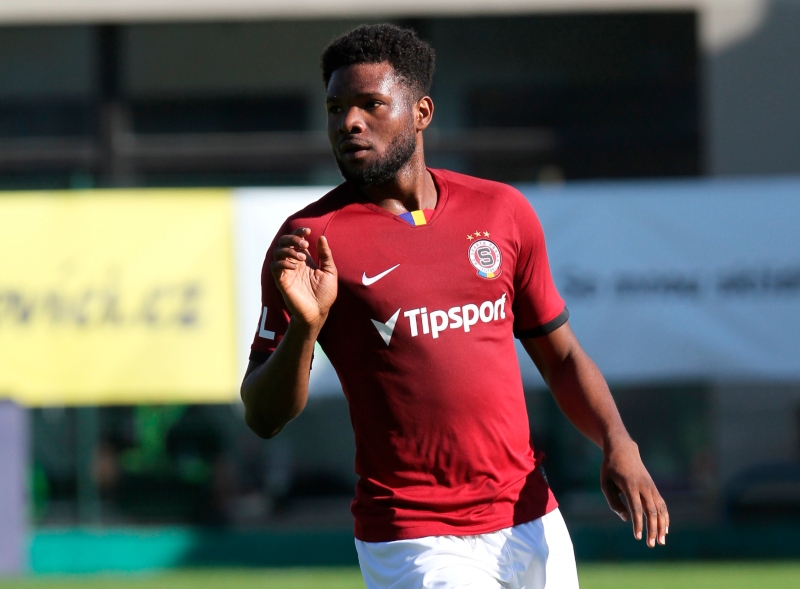 Útočník Sparty Benjamin Tetteh.