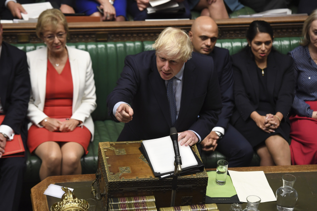 Britský premiér Boris Johnson.