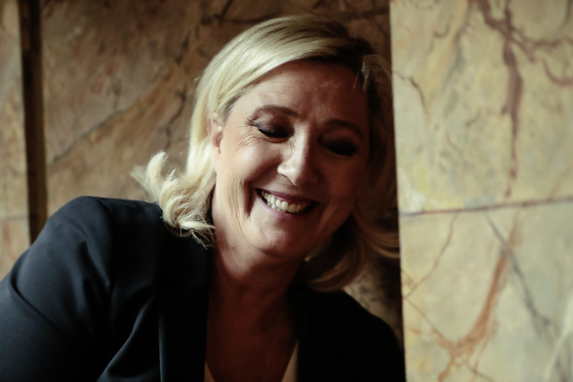 Předsedkyně francouzského krajně pravicového Národního sdružení Marine Le Penová.