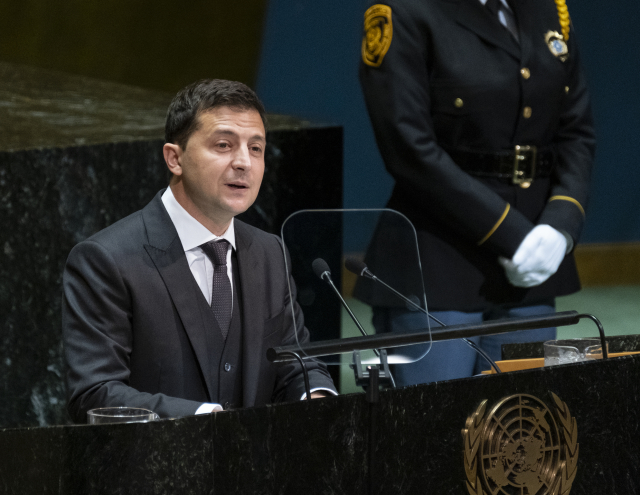 Ukrajinský prezident Volodymyr Zelenskyj.