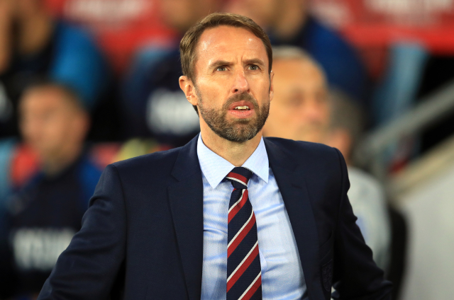 Trenér Gareth Southgate.