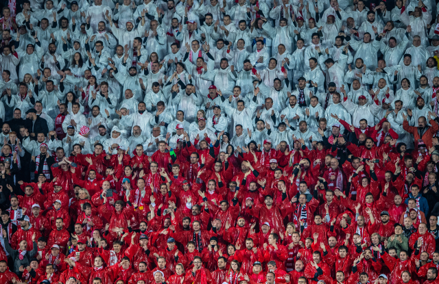 Fanoušci fotbalové Slavie. 