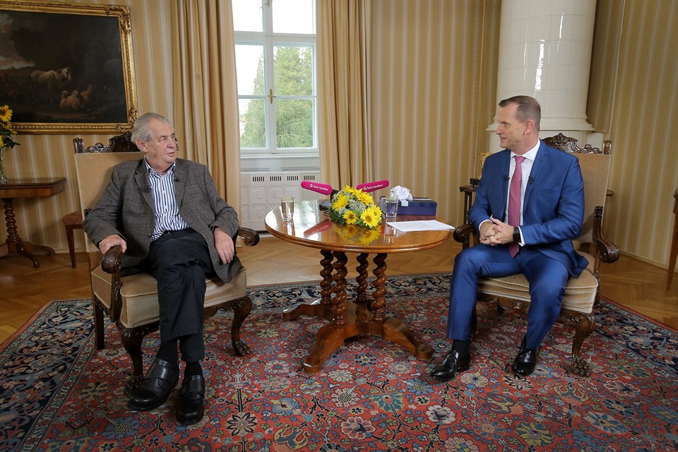 Miloš Zeman s Jaromírem Soukupem. 