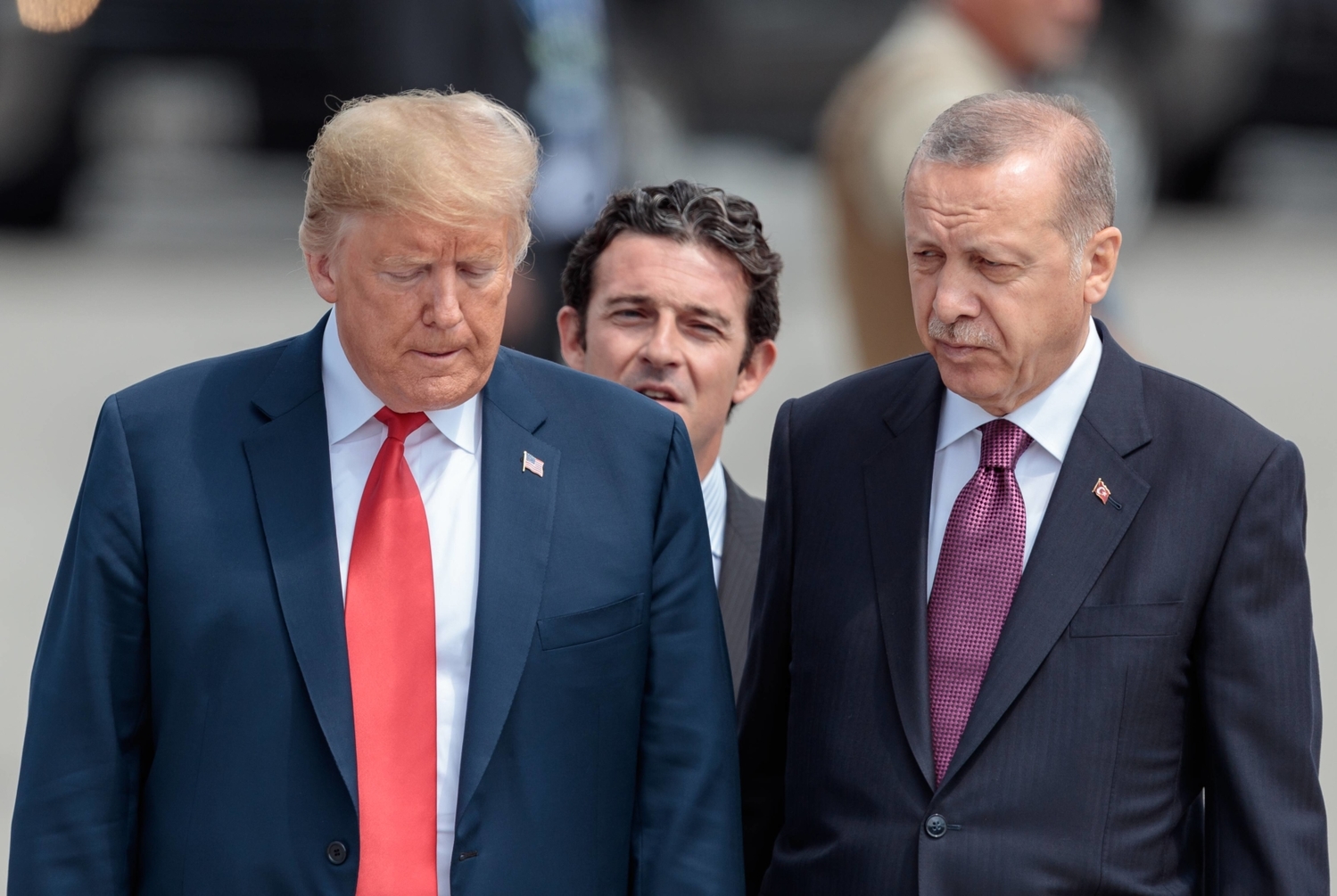 Americký prezident D. Trump (vlevo) s tureckým protějškem R. T. Erdoganem.