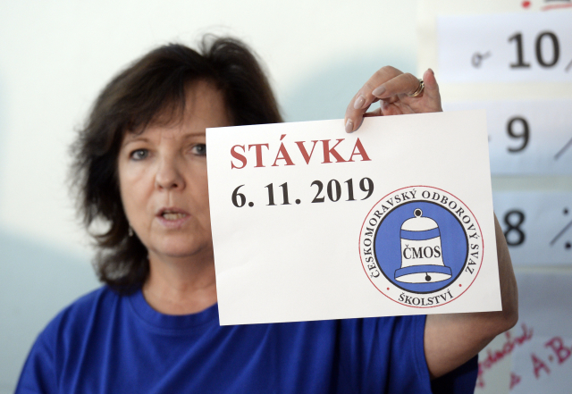 Markéta Seidlová, místopředsedkyně Českomoravského odborového svazu pracovníků školství.