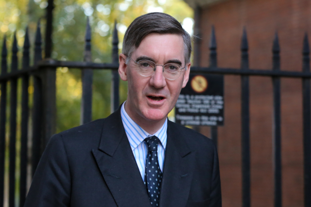 Vysoce postavený politik britské vládní Konzervativní strany Jacob Rees-Mogg.