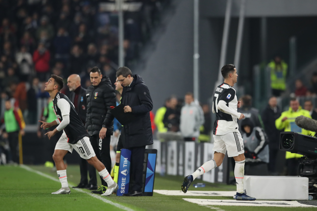 Vystřídaný Cristiano Ronaldo proti AC Milán.