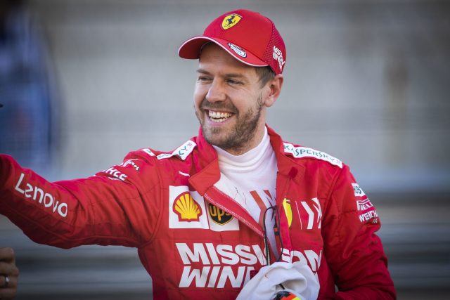 Sebastian Vettel z Ferrari.