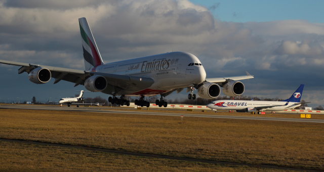 Dubajské aerolinky Emirates.