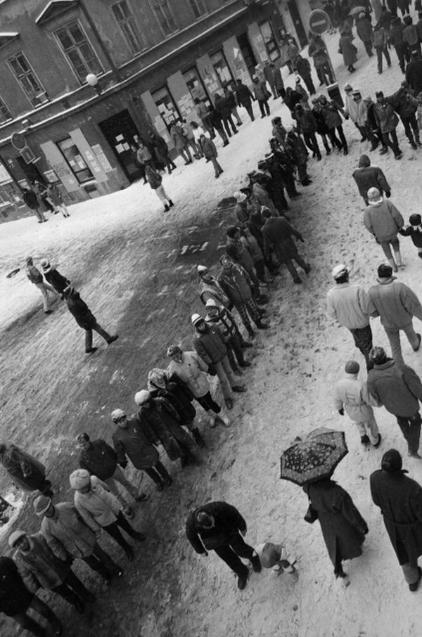 Brněnský lidský řetěz 1989.