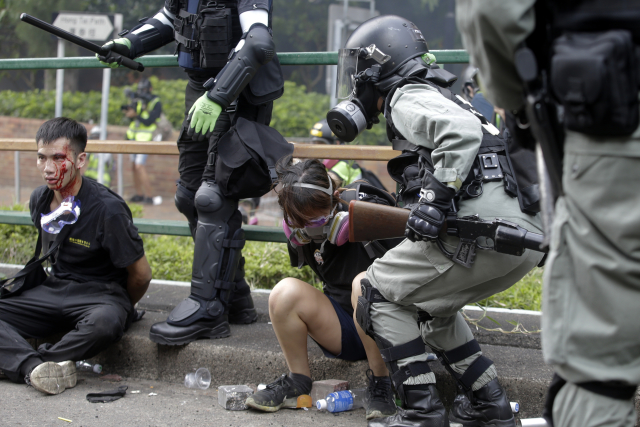 Prodemokratické demonstrace v Hongkongu.