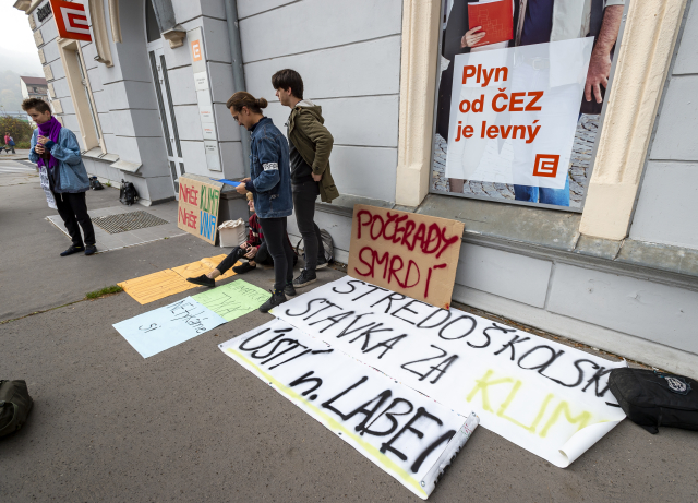 Studentská stávka za klima.