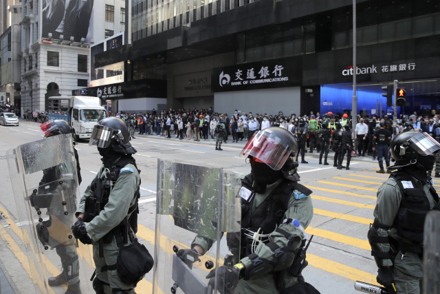 Situace v Hongkongu.