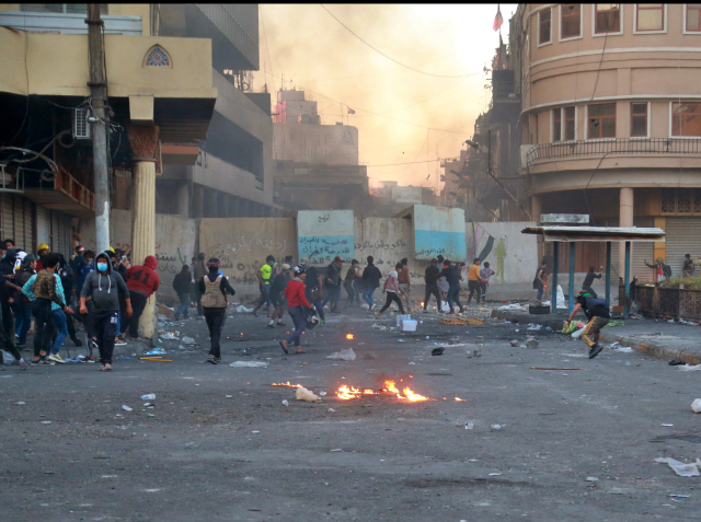 Demonstrace v Iráku.